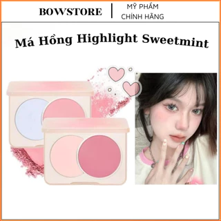 Phấn Má Hồng SWEET MINT Hai Màu Mềm Mịn Dual-color Combination Blush Bền Màu Tự Nhiên