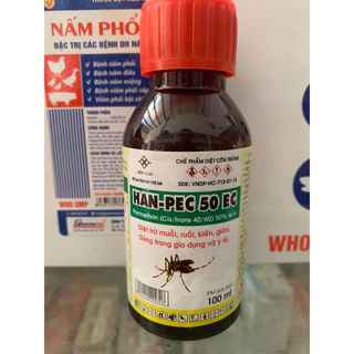 HAN-PEC 50EC Diệt trừ ruồi, muỗi, kiến, gián. Dùng trong gia dụng và y tế.