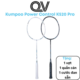 Vợt cầu lông Kumpoo Power Control K520 Pro chính hãng Quốc Việt Badminton công thủ toàn dện tặng kèm bao vợt và quấn cán
