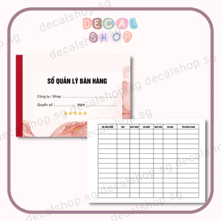 Sổ Quản Lý Bán Hàng (Ngày Nhập - Giá Nhập) - Cuốn 50 Tờ Giấy 80gsm