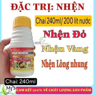 [10 Chai] Vua nhện 240ml - chuyên trừ nhện đỏ, nhện vàng, nhện lông nhung trên cam, chanh, quýt, bưởi, sầu riêng - 3 hoạ