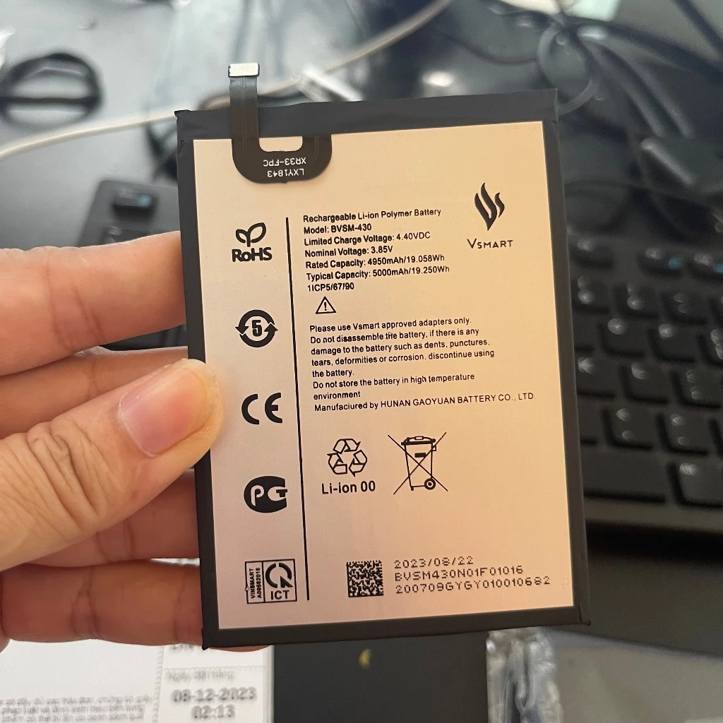 Pin Vsmart Joy 3 / Live4_BVSM 430 chính hãng chính hãng Vsmart sản xuất, dung lượng 5000mAh