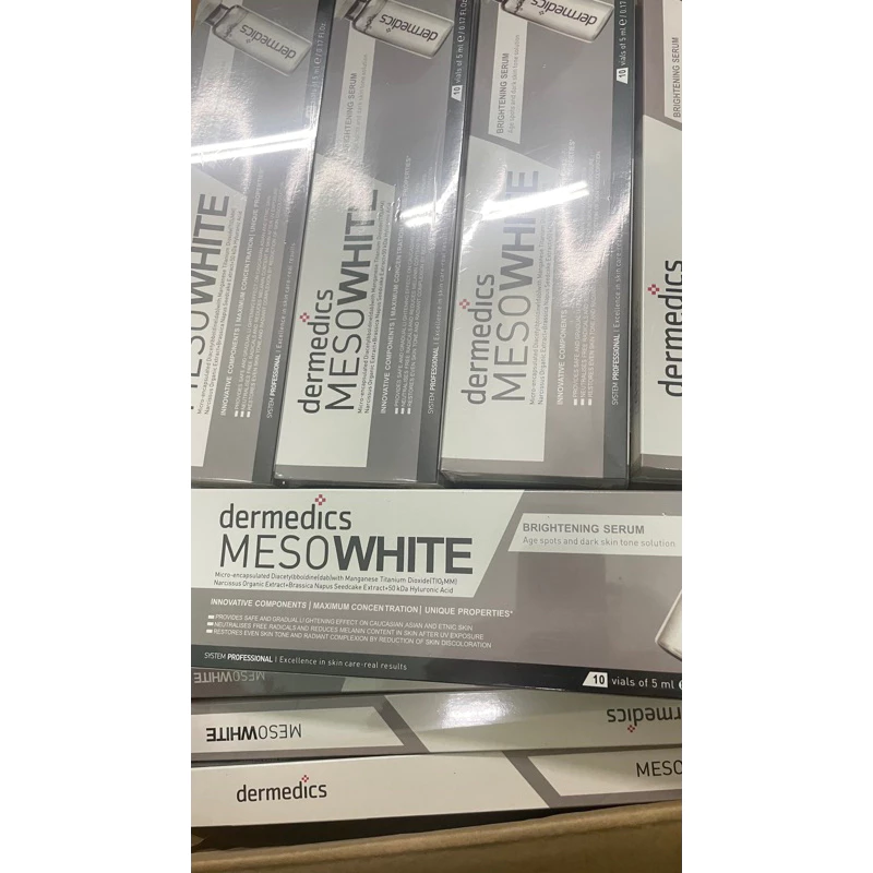 Cấy phấn trắng da MESOWHITE. Hộp 10 lọ