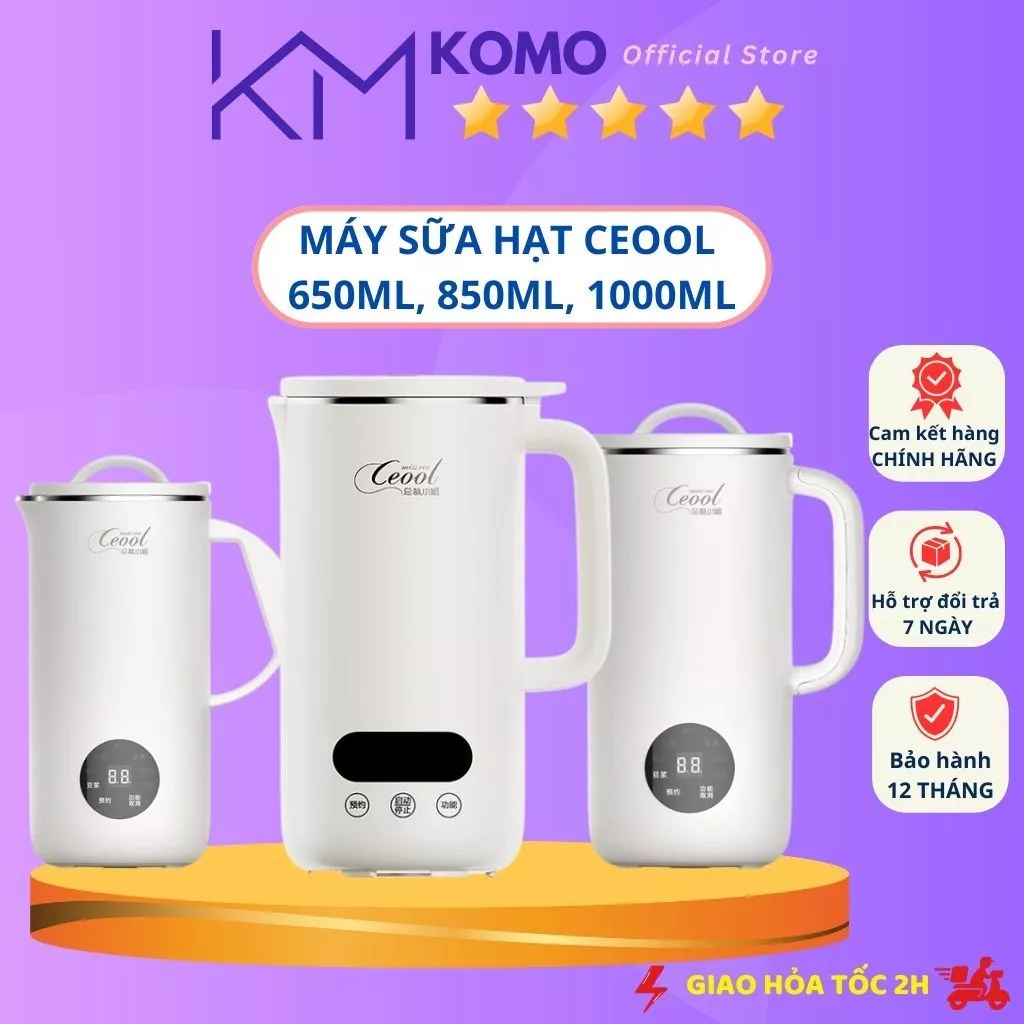 Máy làm sữa hạt Ceool xay nấu đa năng 5 in 1 tiện dụng - Aichi house