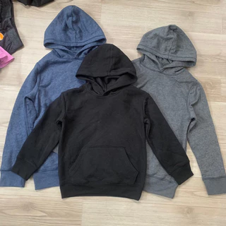 Áo hoodie bé trai TDUN chất nỉ bông mềm mịn nhẹ ấm màu đỏ xám đen size S L XL hàng VNXK A011