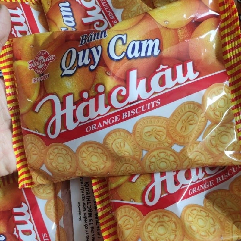 combo 10 gói bánh quy cam Hải châu gói 130g