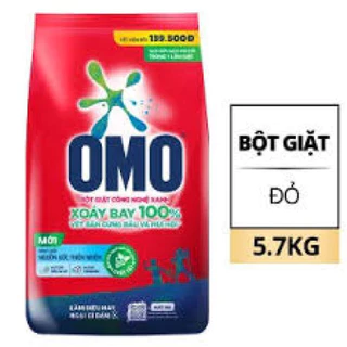 Bột Giặt OMO Đỏ  Unilever (5,7kg) (Giặt giũ & Chăm sóc áo quần)