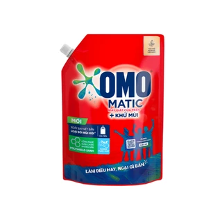 Nước giặt OMO Matic cửa trên giúp quần áo sạch bẩn khử mùi toàn diện túi 2.2kg