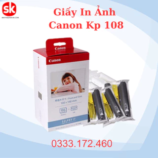 Giấy In Ảnh Canon Kp-108 tờ khổ 10x15cm (108 tờ giấy ảnh + 03 phim)