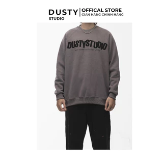 Áo Sweater nam nữ DUSTY STUDIO chất liệu nỉ bông không xù, dày dặn logo in nhung chắc chắn