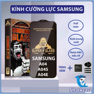 Kính cường lực Samsung A04, A04S, A04E, A04 Core Kingkong thế hệ mới full màn miếng dán bảo vệ màn hình điện thoại