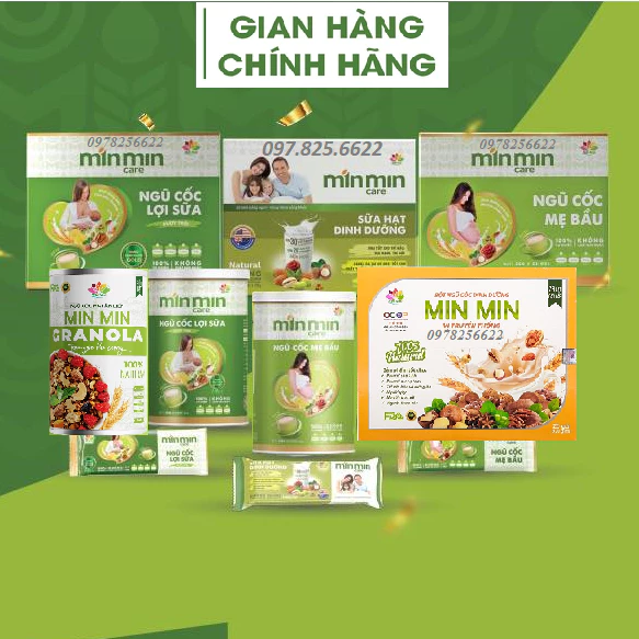 Ngũ Cốc Lợi Sữa Min Min 500g loại Hạt mẫu mới - Bột Ngũ Cốc Lợi Sữa MinMin [ Chính Hãng ]