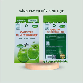 Găng tay nilong Tự Huỷ Sinh Học Family Deli, bao tay nilong làm bếp dọn vệ sinh dùng 1 lần  (hộp 64 cái)