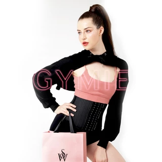 Gymie - Latex Lưới Thông Hơi - Đai Gen Nịt Bụng Latex Chuẩn 25 Xương Latex By WSTORE Chính Hãng - Giảm Eo Sau Sinh