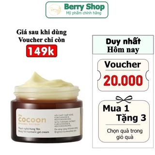 Kem Dưỡng Cocoon Sáng Da Dạng Thạch Từ Nghệ Hưng Yên 30ml Hung Yen Turmeric Gel Cream