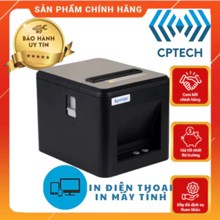 Máy in hoá đơn K80 Xprinter H200U/Q80C/T80A/Q805KL 2023 dao tự cắt ( In máy tính + Điện thoại )