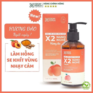 Dung Dịch Vệ Sinh Vệ Phụ Nữ X2 Nano Nghệ Chính Hãng Cocayhoala-X2 Nano Nghệ DDVS Làm Hồng Mịn Se Khít