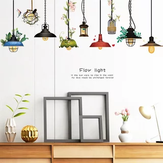 💖DECAL TRANH DÁN TƯỜNG CHÙM ĐÈN CỔ .TRANG TRÍ DECOR PHÒNG NGỦ- TRANH TRÍ PHÒNG KHÁCH