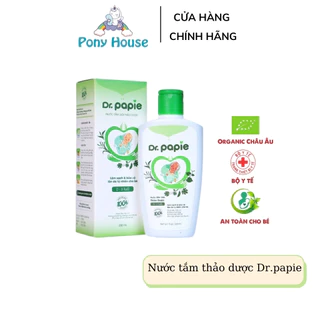 Nước Tắm Thảo Dược Dr.Papie Cho Bé Giúp Ngăn Ngừa Và Giảm Các Vấn Đề Về Da 250ml