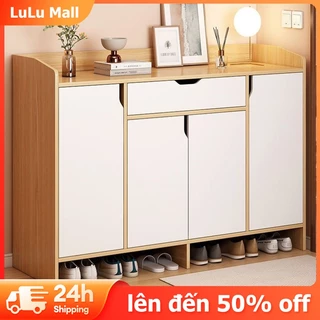 LuLu Tủ Giày Gỗ Để Sàn Nhà - Kệ Gỗ Đựng Giày Dép Chất Liệu MDF Hiện Đại