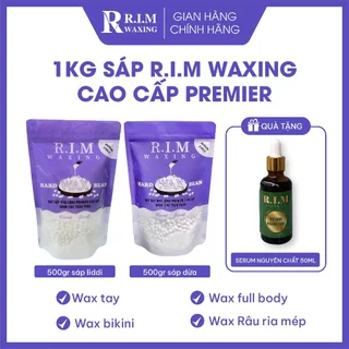 1 Kg Sáp Wax Cao Cấp Premier tặng kèm serum mỡ nguyên chất 50ml