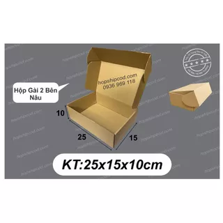 [combo 100 cái] 25x15x10 cm Hộp nắp gài 2 bên