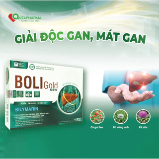 Viên uống Boli Gold giúp mát gan, giải độc, bảo vệ gan, tăng cường chức năng gan (Hộp 60 viên)