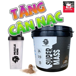 (Tặng Bình Lắc) Super Mass MuscleKing - Hộp 2,25kg- Sữa Tăng Cân Tăng Cơ