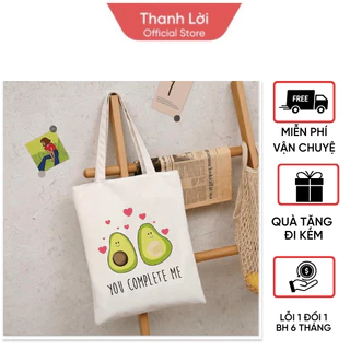 Túi tote , túi quả Bơ TL siêu dễ thương hàng 1 dây