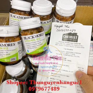 Vitamin b12 blackmores 75 viên úc, hỗ trợ mức năng lượng và hỗ trợ sản xuất tế bào hồng cầu khỏe mạnh