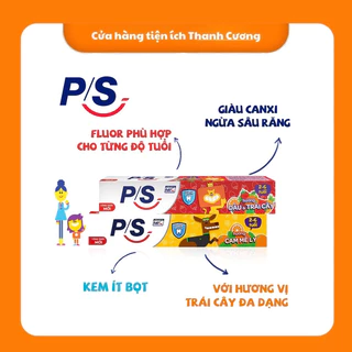 Kem đánh răng P/S trẻ em hương dâu/cam 45g/35g