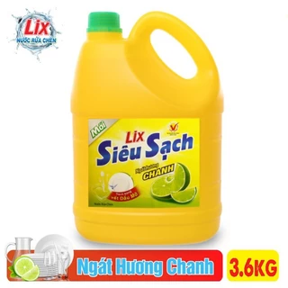 NƯỚC RỬA CHÉN LIX HƯƠNG CHANH 3.6KG,1.4KG,400G,750ML