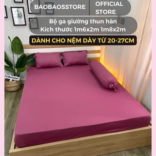 Drap giường thun Hàn Quốc dành cho nệm chân cao từ 17-27cm