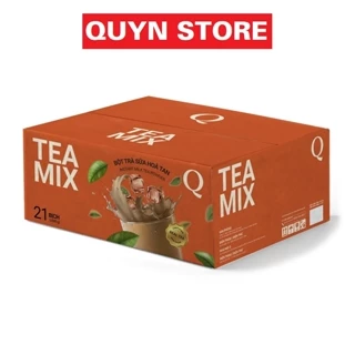 Trà sữa hòa tan TRẦN QUANG tea mix Quyn store thùng 12kg x 21 bịch x 480g