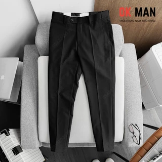 Quần tây âu nam Cạp Chun form Slimfit 7 màu chất vải Cotton thấm hút co giãn thoải mái OKMAN QACC090096