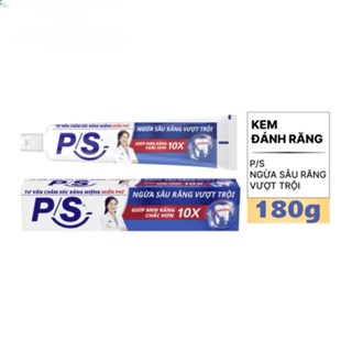 Kem đánh răng P/S 180g Ngừa sâu răng vượt trội