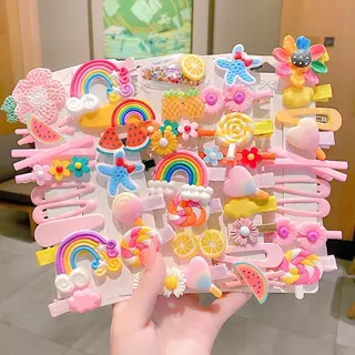 Set 14 Kẹp Tóc Trẻ Em Cute, Đáng Yêu Cho Bé Gái Nhiều Hình, Nhiều Màu