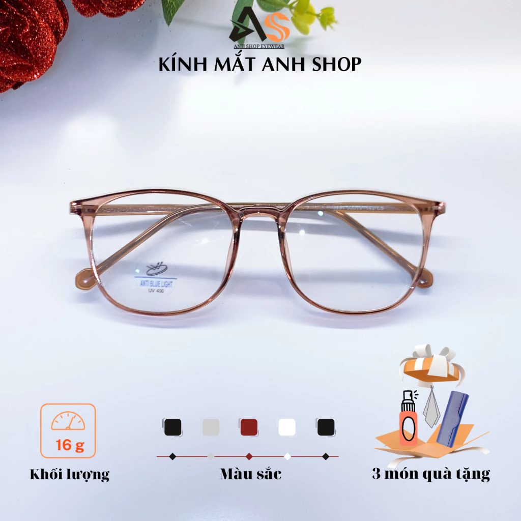 Kính vuông nam nữ chất liệu nhựa dẻo kiểu dáng trẻ trung 8251A