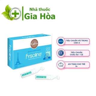 Fysoline Hypertonic (Xanh) - Nước muối ưu trương giúp giảm nghẹt mũi, sổ mũi an toàn trẻ sơ sinh (Nhập khẩu Pháp)