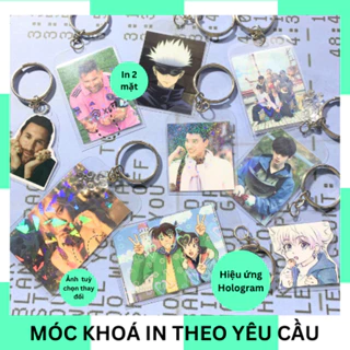 [THEO YÊU CẦU] MÓC KHOÁ IN HÌNH 2 MẶT - ÉP PLASTIC