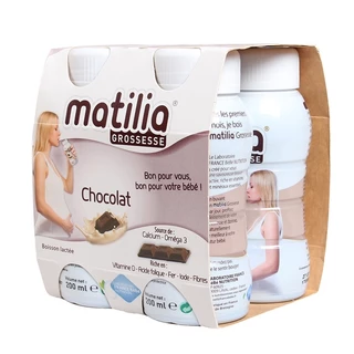 HSD MỚI - Sữa Matilia Pháp cho mẹ bầu (4hộpx200ml) hàng chính hãng