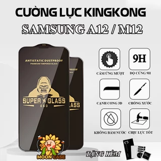 Kính cường lực Samsung A12 / M12 Super Kingkong full màn , miếng dán bảo vệ toàn màn hình