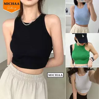 Áo Ba Lỗ Ngược Nữ Croptop SÁT NÁCH KHÔNG TAY Ôm Body Mặc Đẹp, Áo Lỗ Balo Basic Ulzzang MICHAA CR1