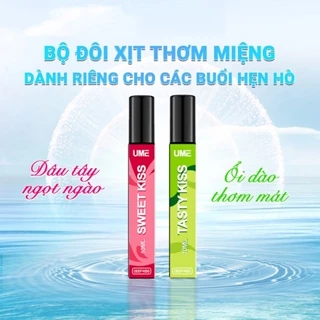 (Combo 2 hương ỔI ĐÀO - DÂU TÂY) Xịt Thơm Miệng  Kissing Spray 10ML - Vị Ngọt Đôi Môi