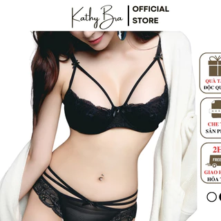 A91 Set Bộ Đồ Lót Ren KATHY BRA Siêu Xinh Sexy Gợi Cảm Có Gọng Không Mút Nâng Ngực