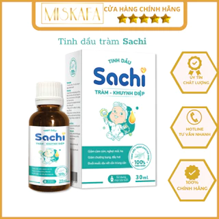 Tinh Dầu Tràm Sachi - Tinh dầu Tràm Khuynh Diệp Sachi, Giúp Xua Muỗi, Làm Ấm, Phòng Cảm Lạnh (Lọ 30ml)