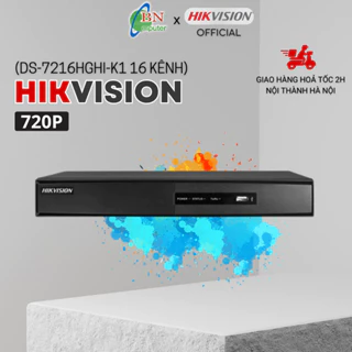 Đầu ghi hình TVI DS - 7216HGHI-K1 16 kênh Hikvision 720P, bảo hành 24 tháng