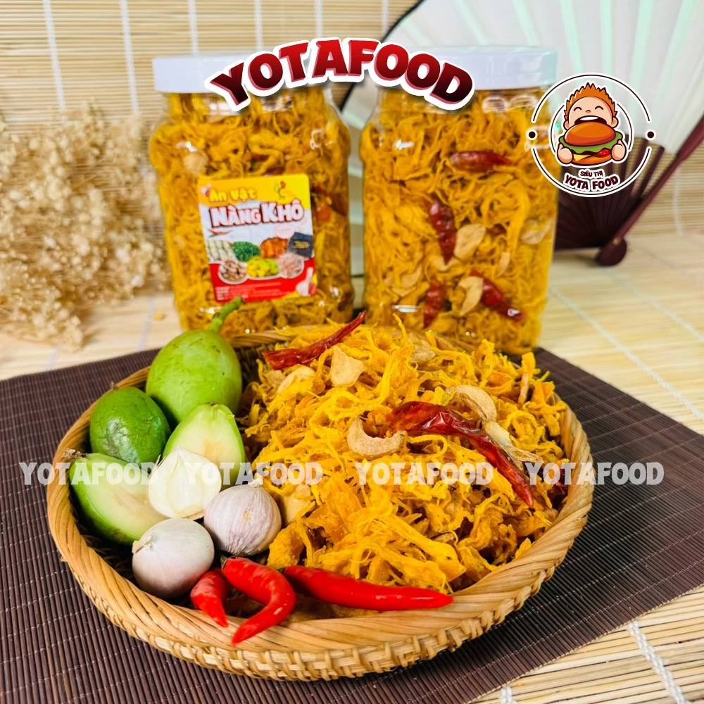 1Kg Khô Gà Bơ Tỏi ( Giòn ngon - Đậm vị ) | Đồ ăn vặt Yotafood