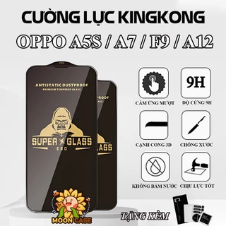 Kính cường lực Oppo A5s / A7 / F9 / A12 Super Kingkong full màn , miếng dán bảo vệ toàn màn hình