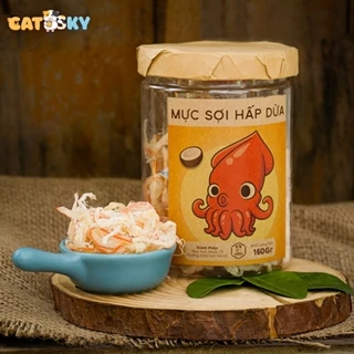 Khô Mực Sợi Hấp Dừa CATSKY FOOD đồ ăn vặt